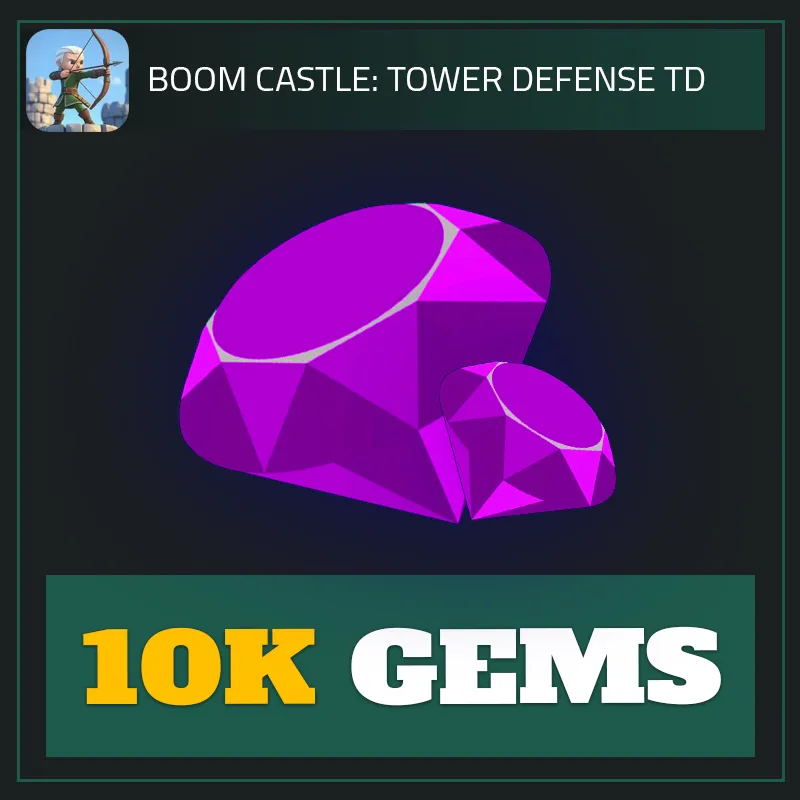 10K Gems — Boom Castle-Boom Castle