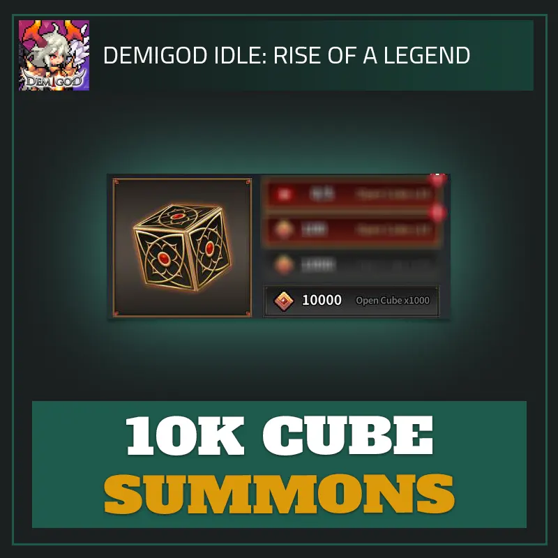 10K Cube Summons — Demigod Idle-Demigod Idle