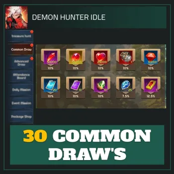 30 Common Draw's — Demon Hunter Idle