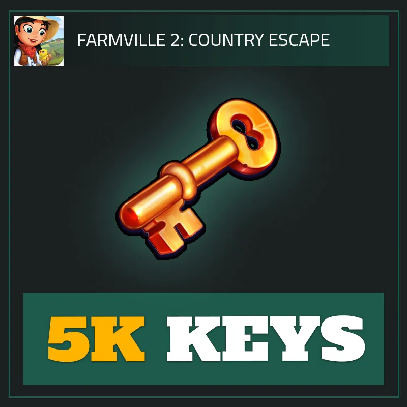 5K Keys — FarmVille 2-FarmVille 2: Country Escape