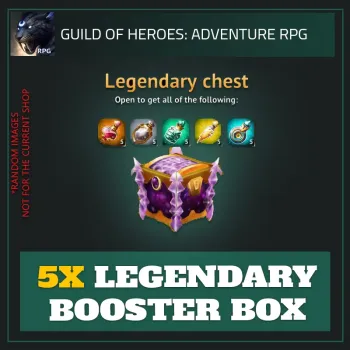 5x Legendary Booster Box — Guild of Heroes
