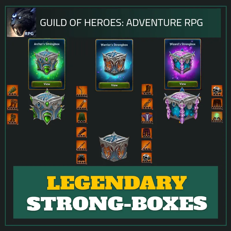 Legendary Strongbox Chests — Guild of Heroes-Guild of Heroes: Adventure RPG