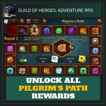 Unlock All Pilgrim's Path Rewards — Guild of Heroes