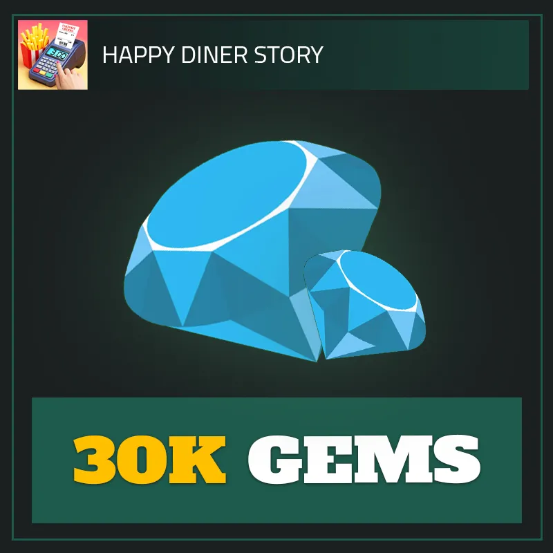 30K Gems — Happy Diner Story-DragonVale