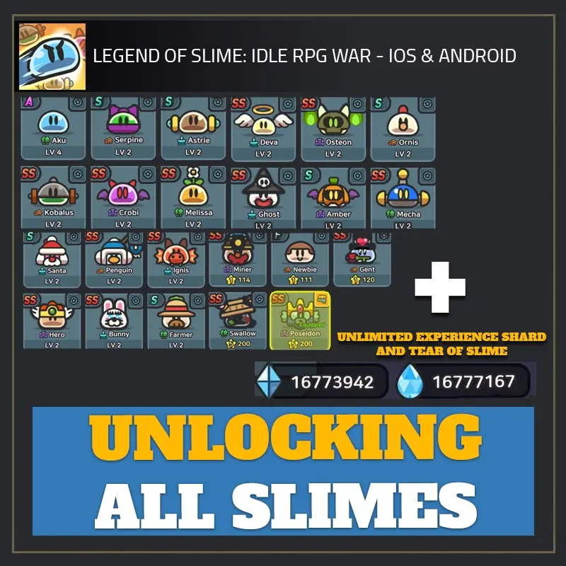 Unlocking All Slimes — Legend of Slime RPG ios hack