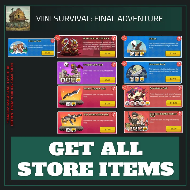 Get All Store Items — Mini Survival-Mini Survival