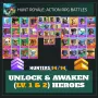 Unlock & Awaken (Lv. 1 & 2) Heroes — Hunt Royale