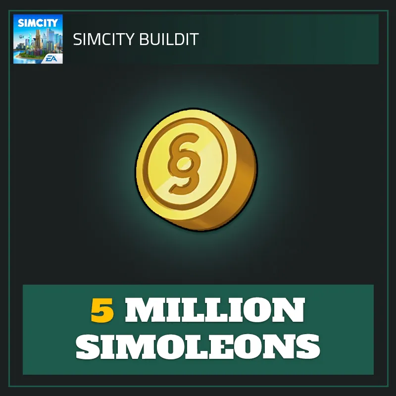5 Million Simoleons — SimCity BuildIt-SimCity BuildIt