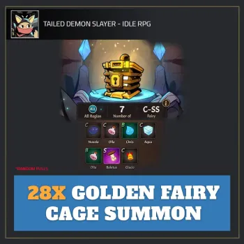 28x Golden Fairy Cage Summon — Tailed Demon Slayer