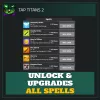 Unlock & Upgrades All Spells — Tap Titans 2