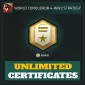 Unlimited Certificates — World Conqueror 4